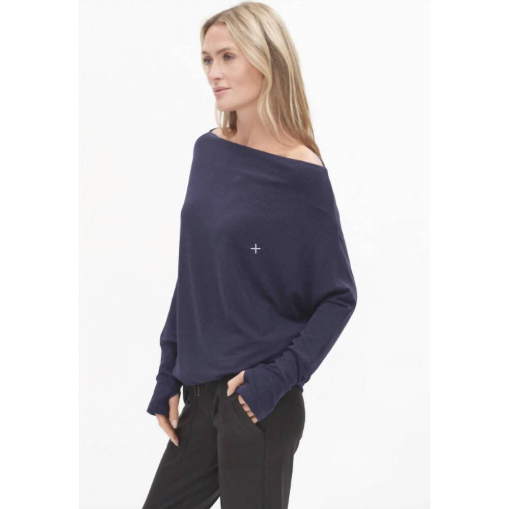 NEW SIX/FIFTY lurex anywhere top in blue